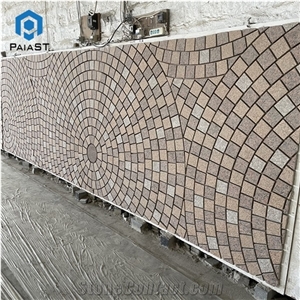 Multicolor Granite Mosaic Pattern Decorative Paving Stone