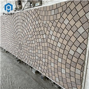 Multicolor Granite Mosaic Pattern Decorative Paving Stone