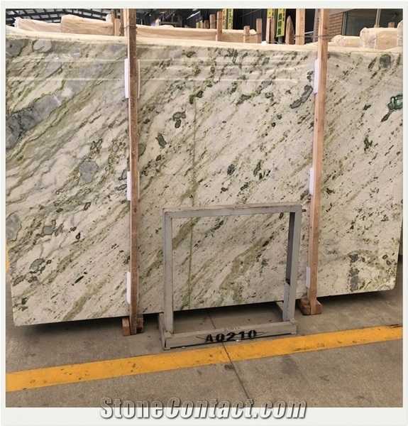 Natural Green and White Marble Slab Home & Hotel Wall Tiles