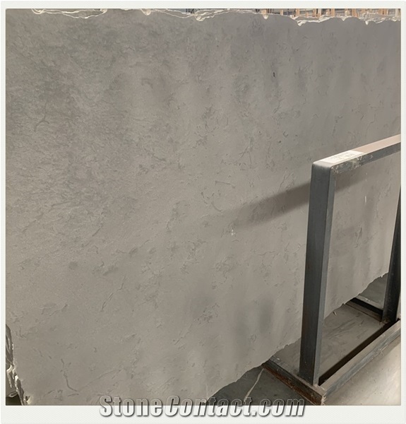 Natural Grey Limestone Slab for Villa Exterior Wall Cladding