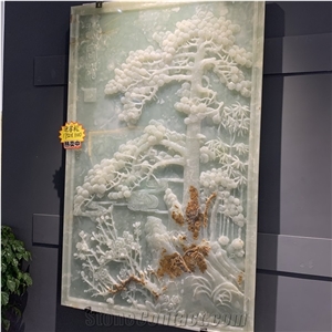 Natural Onyx Relief 3d Decorative Wall Art Paneling for Home