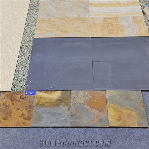 Natural Slate Flooring Tiles for Garden Design