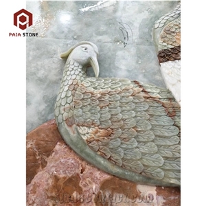 Peacock Onyx 3d Relief for Home or Business Wall Mural Decor