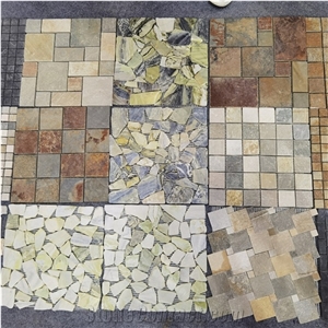 Pebble Stone Mosaic Tile Slate Wall Tiles
