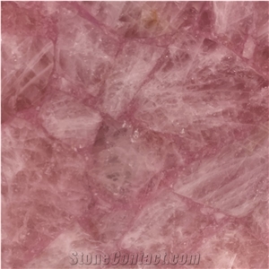 Pink Agate Stone Semiprecious Slab For Interior Wall Decor