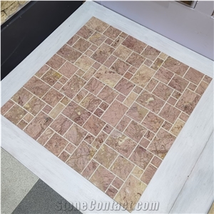 Pink Marble Mosaic Tile Interior and Exterior Wall