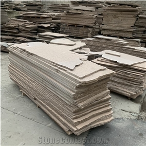 Polished Desert Brown Granite Tile for Outdoor Wall Cladding
