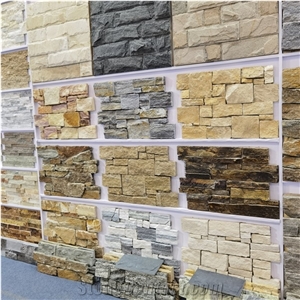 Quartzite Stacked Stone Wall Cladding Panel