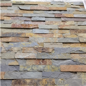 Quartzite Stone Wall Panel for Fireplace Wall Cladding