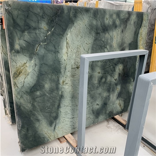 Top Quality Green Marble Slab for Background Wall Decoration