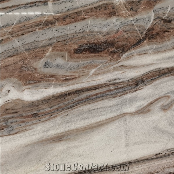 Unique Style Louvre Brown Marble for Background Wall