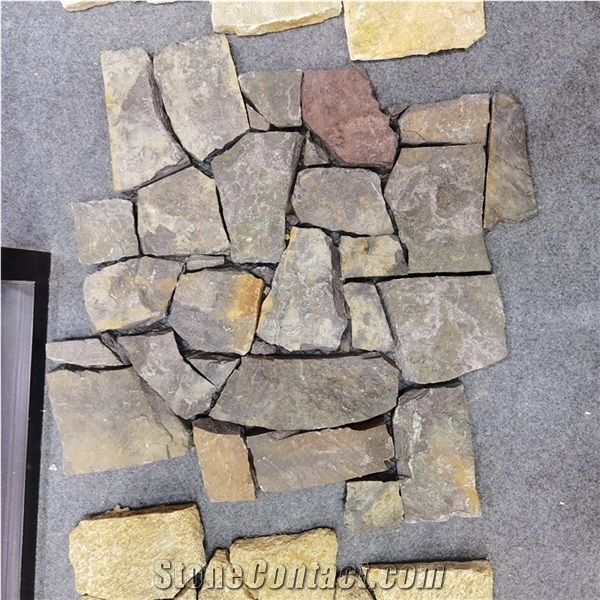 Wall Cladding Loose Stone Irregular Slate Crazy Paving Stone
