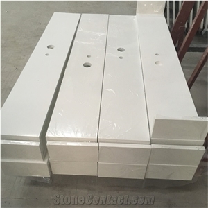 White Quartz Countertops for Apartment Vanity Tops