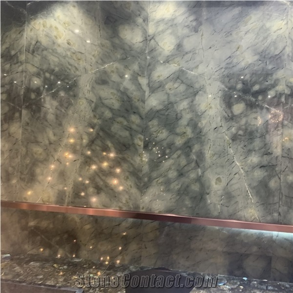Wholesale Fantasy Green Marble Tiles for Background Wall