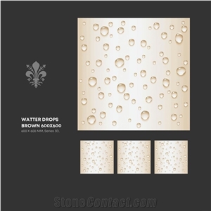 Florence Ceramic 3d Look Bathroom Tiles 600x600 mm
