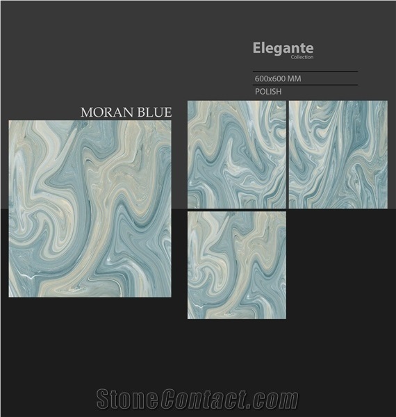 Florence Ceramic Marble Tiles 600x600 mm Aqua