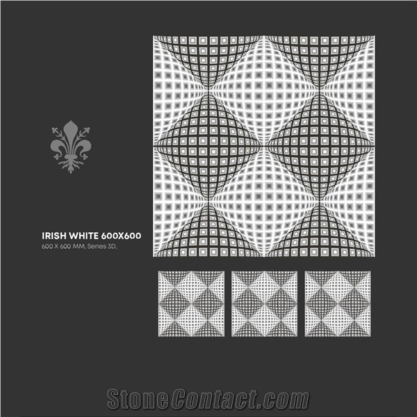 Florence Ceramic Tiles 3d Look Geo Illusion 600x600 mm