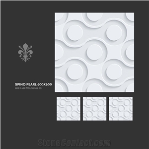 Florence Ceramic Tiles 3d Look White Wall 600x600 mm