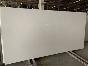 Super White Quartz Stones Solid Engineer Surface Slabs