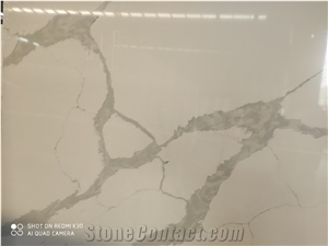 White Calacatta Engineer Solid Surface Stones