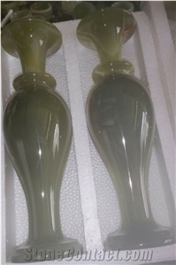 Multi Green Onyx Flower Vase