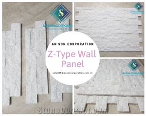 Crystal White Z-Type Wall Panel