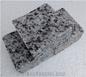 Grey Granite Sawn Cube Stone, Granite Cobble Stone