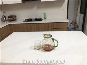 Calacatta Quartz Stone Countertop Made in Vietnam