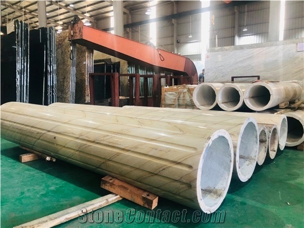 Natural Marble Stone Column Made in Vietnam