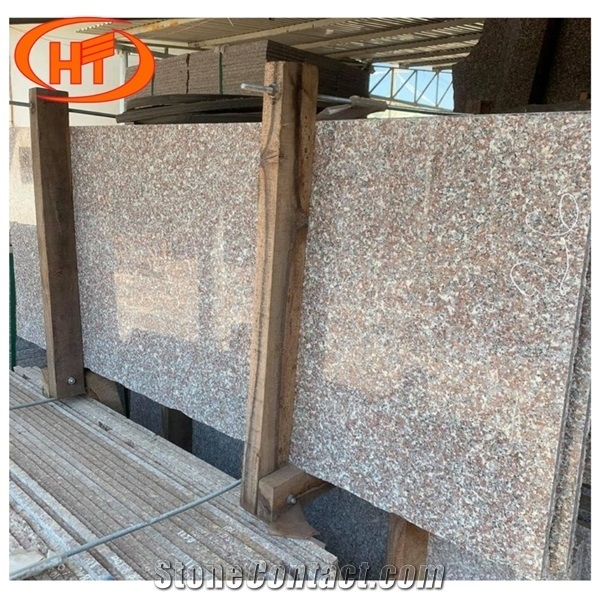 Pink Granite Stone Big Slab and Small Tile for Countertop