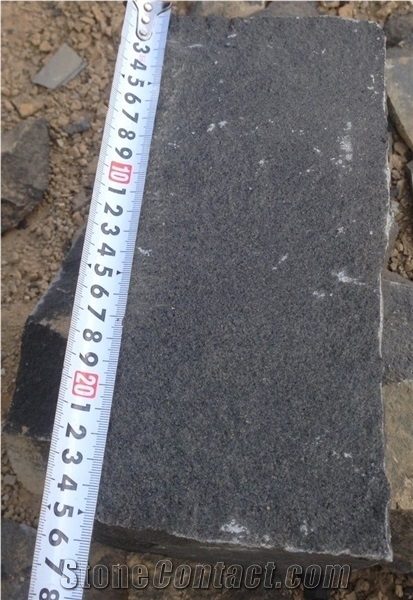 Split Black and Grey Basalt Stone from Vietnam