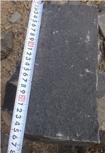 Split Black and Grey Basalt Stone from Vietnam Quarry