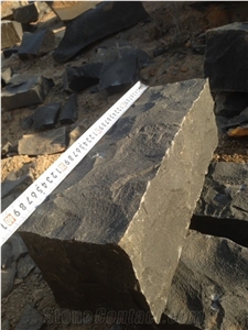 Split Black and Grey Basalt Stone from Vietnam Quarry