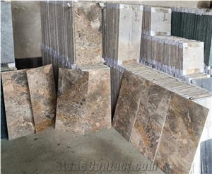 Yellow Marble Stone Cut to Size Floor Covering