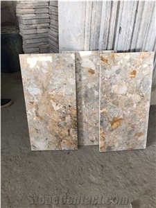 Yellow Marble Stone Cut to Size Floor Covering