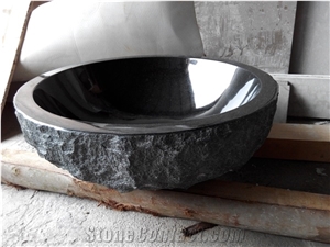 Absolute Black Round Wash Basins Granite Bath Bowls Sinks