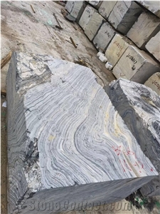 Black Vein Marble Big Quarry Blocks Wooden Raw Rough Blocks