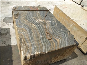 Black Vein Marble Big Quarry Blocks Wooden Raw Rough Blocks