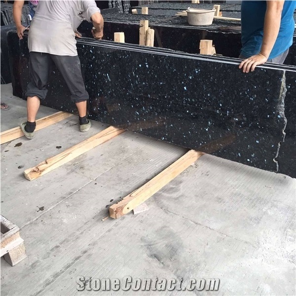 Blue Pearl Granite Kitchen Floor Application Bath Wall Slabs