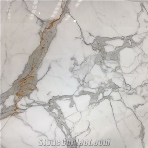 Calacatta Oro Extra Marble Skirting Slabs Bath Wall Cladding