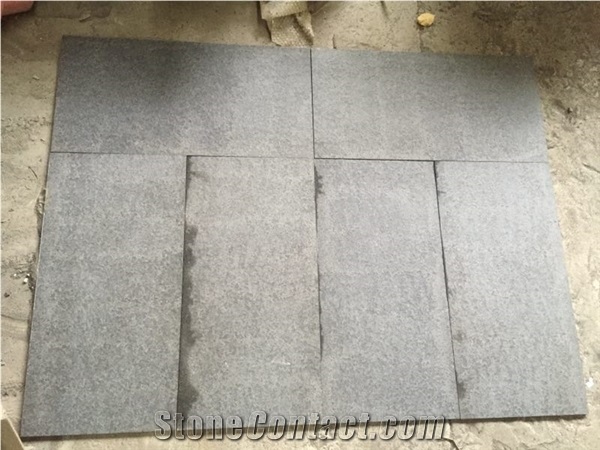 China Black Basalt Floor Covering Tiles Wall Cladding Tile