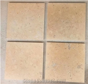 China Yellow Limestone Floor Covering Bath Wall Cladding