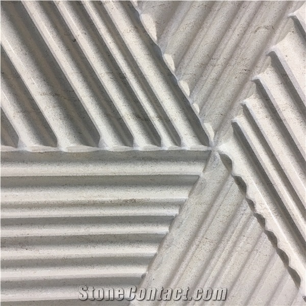 Cnc Cutting Design 3d Marble Wall Decor Panels for Home