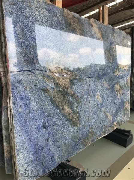 Prefab Blue Bahia Kitchen Island Tops Azul Bahia Peninsula