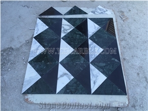 Triangle Verde Guatemala Floor Tiles 3d Pattern Bath Floor