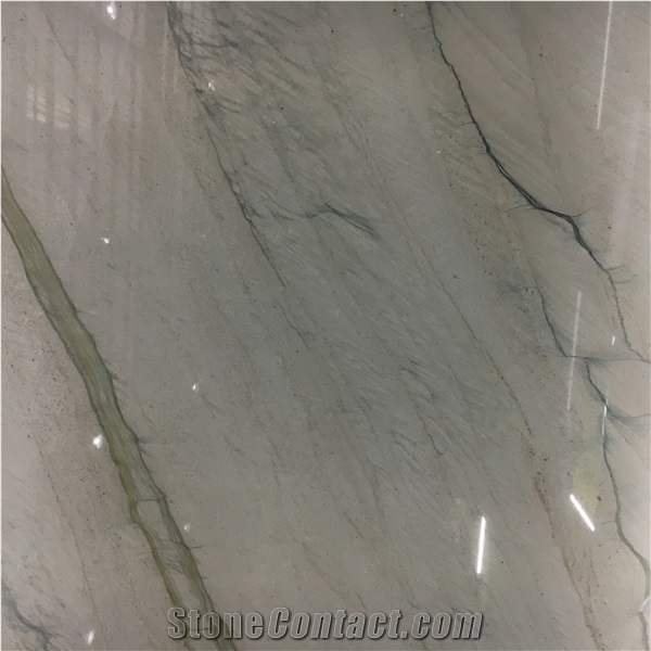 White Quartzite Slabs White Macaubas Slabs for Countertops