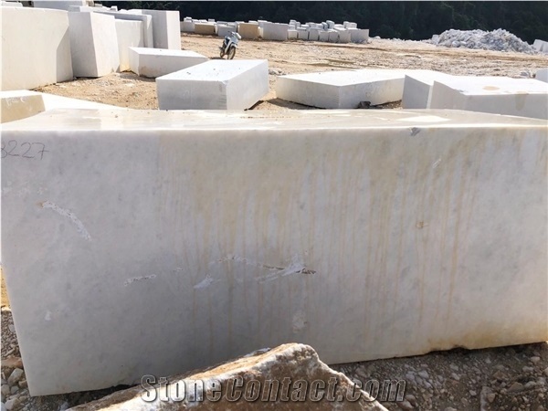 White Marble Blocks Vietnam - Opal White Marble Blocks