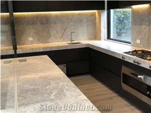 Tundra Grey Honed Supply and Installed Kitchen Countertop
