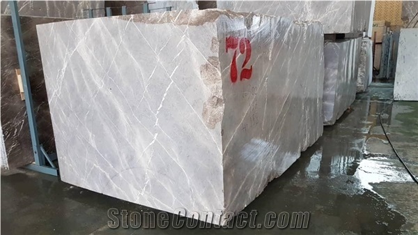 Iranian Oriental Gray Marble Blocks, Iran Grey Marble Blocks