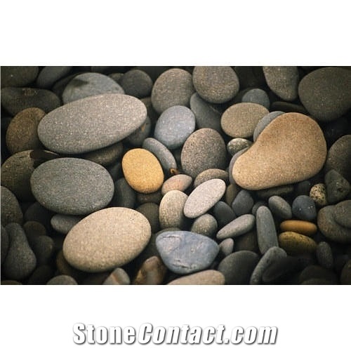 Natural River Pebbles, Polished River Pebbles